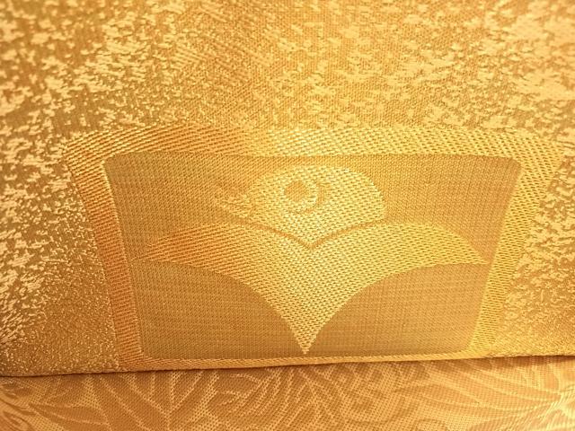 平和屋着物●六通柄袋帯　鷹華　松　金銀糸　正絹　逸品　CABM9184vp