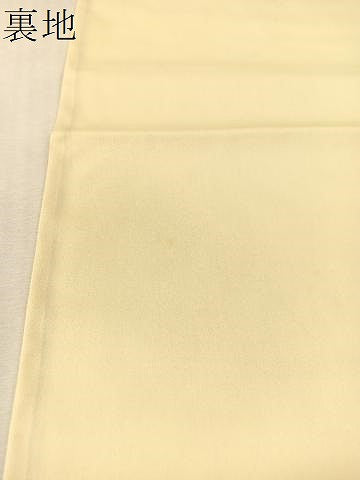 平和屋着物●六通柄袋帯　唐織　草花文　金糸　正絹　逸品　CABM9189vp