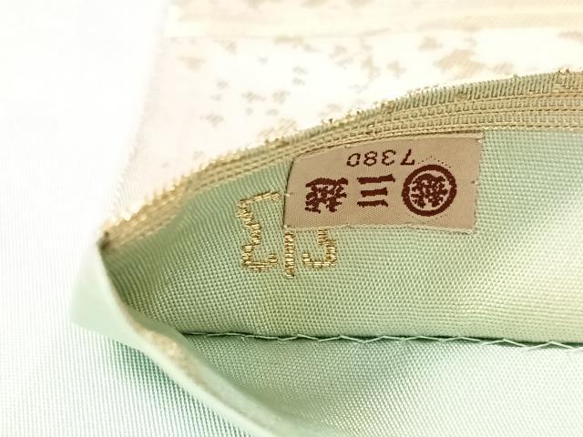 平和屋着物●西陣　川島織物　太鼓柄袋帯　駒刺繍　市松花文　金糸　三越扱い　正絹　逸品　CABM9191vp