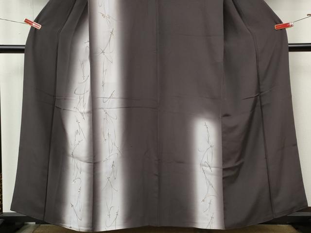 平和屋着物●訪問着　手描き　こぼれ松葉　暈し染め　金彩　正絹　逸品　CABM9209ut