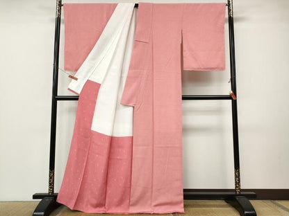平和屋着物●人間国宝 小宮康孝　江戸小紋　舞桜文　正絹　逸品　CABM9221ut
