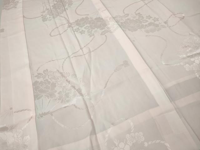 平和屋着物●振袖用長襦袢　無双仕立て　扇面花地紋　暈し染め　京都きもの友禅扱い　正絹　逸品　CABM9223ut