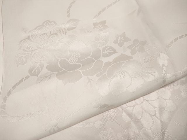 平和屋着物●振袖用長襦袢　無双仕立て　扇面花地紋　暈し染め　京都きもの友禅扱い　正絹　逸品　CABM9223ut