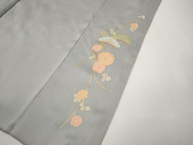 平和屋着物●訪問着　絞り　エ霞地紙花文　暈し染め　金彩　正絹　逸品　CABM9234ut