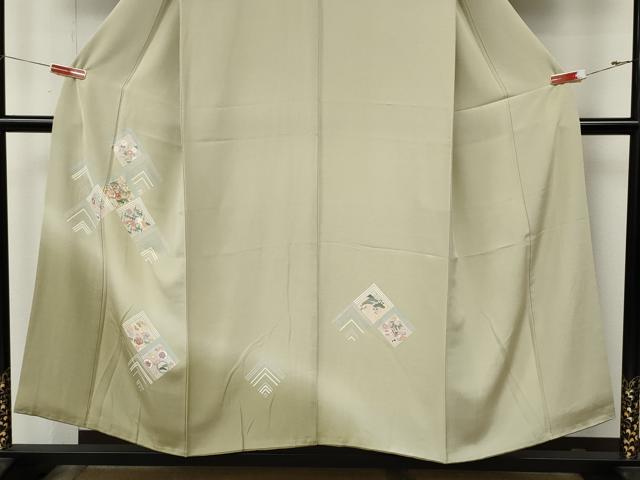 平和屋着物●訪問着　宝尽くし花文　暈し染め　金彩　正絹　逸品　CABM9235ut