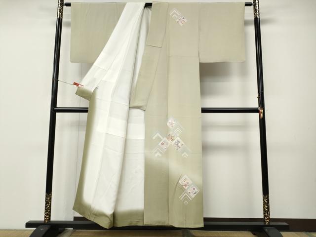平和屋着物●訪問着　宝尽くし花文　暈し染め　金彩　正絹　逸品　CABM9235ut