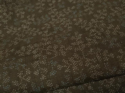 平和屋着物●本場結城紬　重要無形文化財　枝葉文　三越扱い　正絹　逸品　未使用　CABM9240ut