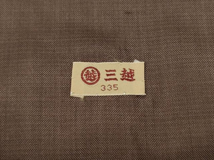 平和屋着物●本場結城紬　重要無形文化財　枝葉文　三越扱い　正絹　逸品　未使用　CABM9240ut