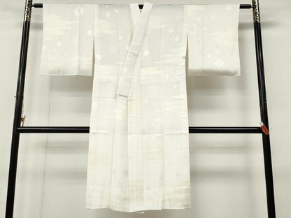 平和屋着物●長襦袢　無双仕立て　舞桜文　暈し染め　正絹　逸品　未使用　CABM9241ut
