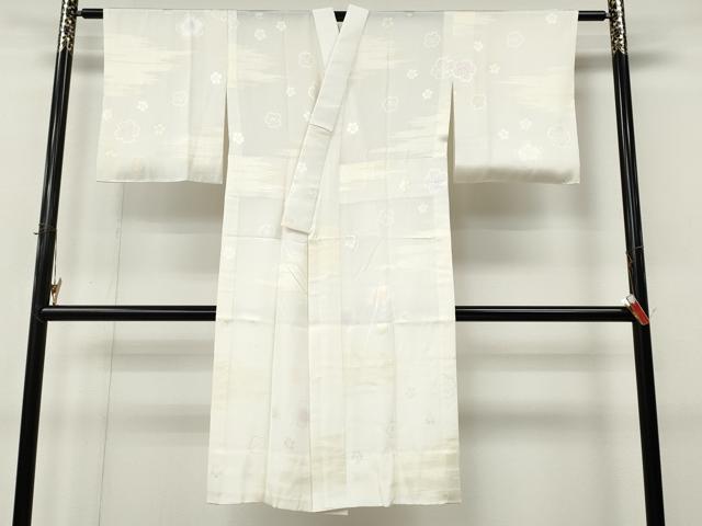 平和屋着物●長襦袢　無双仕立て　舞桜文　暈し染め　正絹　逸品　未使用　CABM9241ut