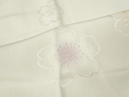 平和屋着物●長襦袢　無双仕立て　舞桜文　暈し染め　正絹　逸品　未使用　CABM9241ut
