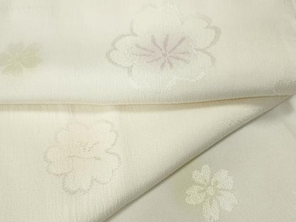 平和屋着物●長襦袢　無双仕立て　舞桜文　暈し染め　正絹　逸品　未使用　CABM9241ut