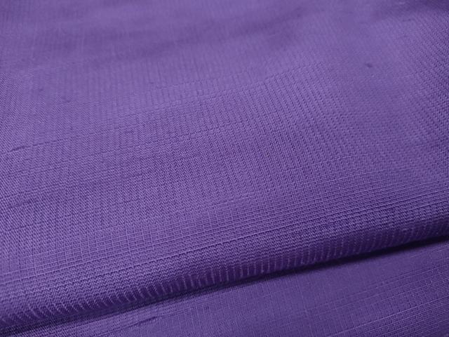 平和屋着物●上質な紬　色無地　江戸紫色　正絹　逸品　未使用　CABM9247ut