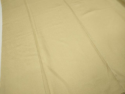 平和屋着物●上質な色無地　蜂蜜色　正絹　逸品　未使用　CABM9255ut