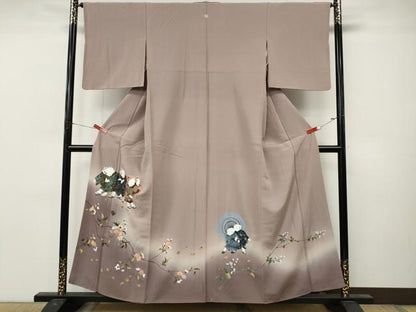 平和屋着物●豪華色留袖　童子遊び　枝花文　暈し染め　金彩　正絹　逸品　CABM9257ut