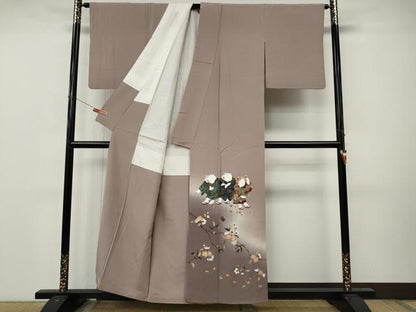 平和屋着物●豪華色留袖　童子遊び　枝花文　暈し染め　金彩　正絹　逸品　CABM9257ut
