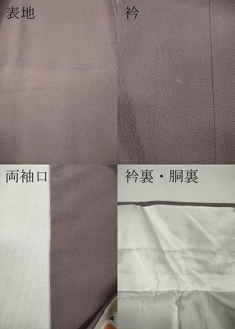 平和屋着物●訪問着　駒刺繍　扇面草花文　暈し染め　金彩　正絹　逸品　CABM9259ut