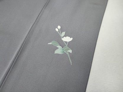 平和屋着物●訪問着　友禅　作家物　枝花文　暈し染め　正絹　逸品　CABM9270ut