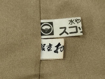 平和屋着物●中国三大刺繍　スワトウ刺繍　汕頭刺繍　総刺繍　訪問着　紬地　風景草花文　銀座おおぎ屋扱い　正絹　逸品　CABM9273ut