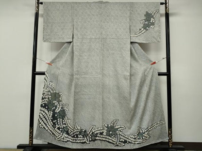 平和屋着物●訪問着　辻が花　総絞り　正絹　逸品　CABM9276ut