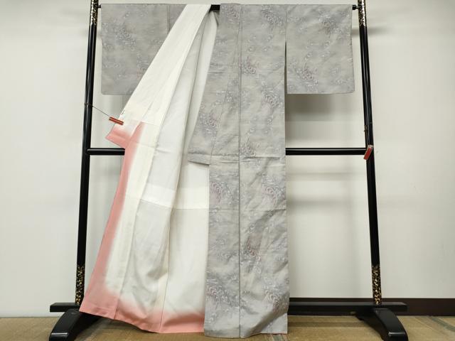 平和屋着物●本場大島紬　白大島　7マルキ　流水文　総絣　正絹　逸品　CABM9285ut