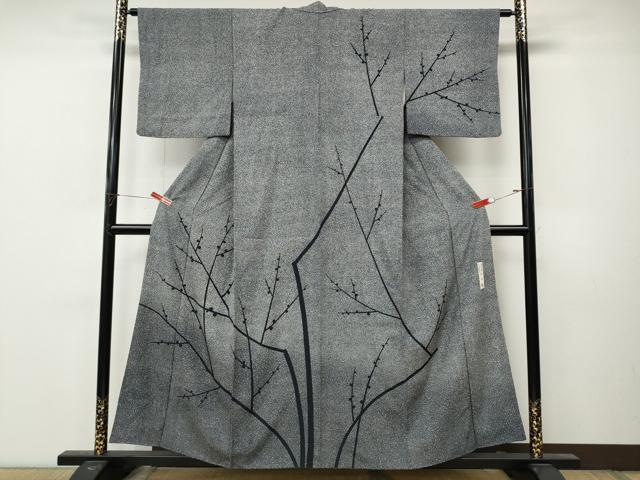 平和屋着物●訪問着　中西進　枝蕾　たたき染め　正絹　逸品　CABM9289ut