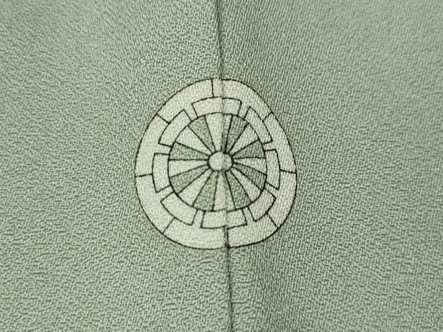 平和屋着物●訪問着　駒刺繍　地紙枝花文　暈し染め　金彩　正絹　逸品　CABM9290ut