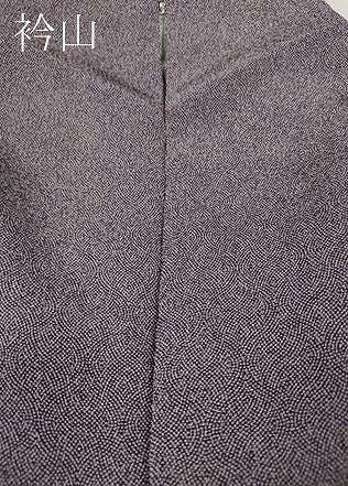 平和屋着物●伝統工芸師　服部光擴　江戸小紋　立分銅　鬼しぼ縮緬　正絹　逸品　CABM9296ut