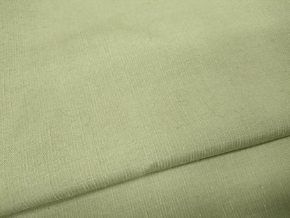 平和屋着物●結城紬　色無地　裏葉柳色　正絹　逸品　CABM9299ut