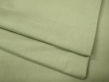 平和屋着物●結城紬　色無地　裏葉柳色　正絹　逸品　CABM9299ut
