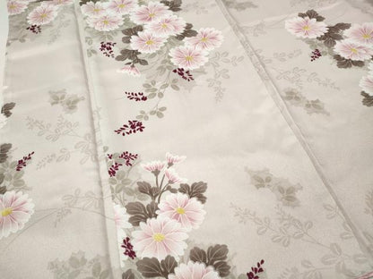 平和屋着物●小紋　草花文　洗える着物　未使用　CABM9311ut