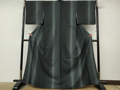 平和屋着物●小紋　紗綾形文　暈し染め　洗える着物　CABM9312ut