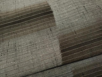 平和屋着物●上質な紬　横段霞文　正絹　逸品　CABM9320ut