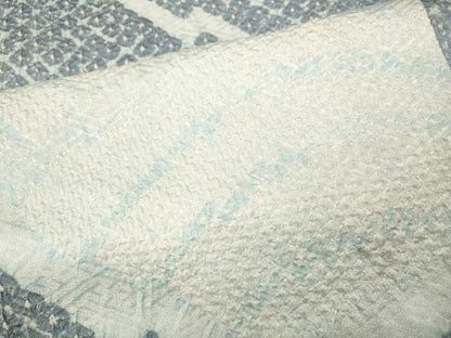 平和屋着物●上質な小紋　総絞り　青海波文　正絹　逸品　CABM9328ut