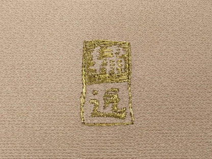平和屋着物●色留訪問着　作家物　総刺繍　蔦の葉吉祥文　金銀糸　正絹　逸品　CABM9330ut