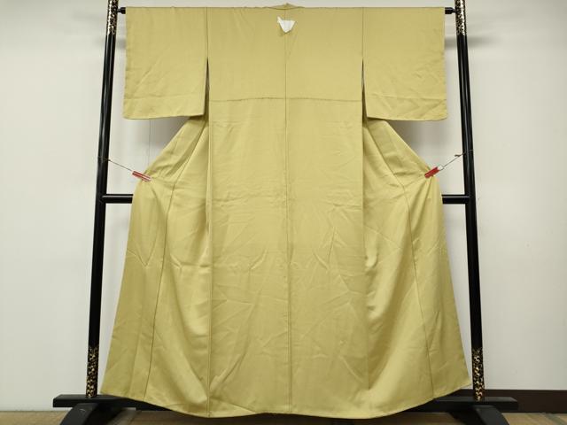 平和屋着物●上質な色無地　蒸栗色　正絹　逸品　未使用　CABM9332ut