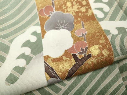 平和屋着物●豪華色留袖　作家物　駒刺繍　短冊重ね飛鶴花文　暈し染め　正絹　逸品　CABM9338ut