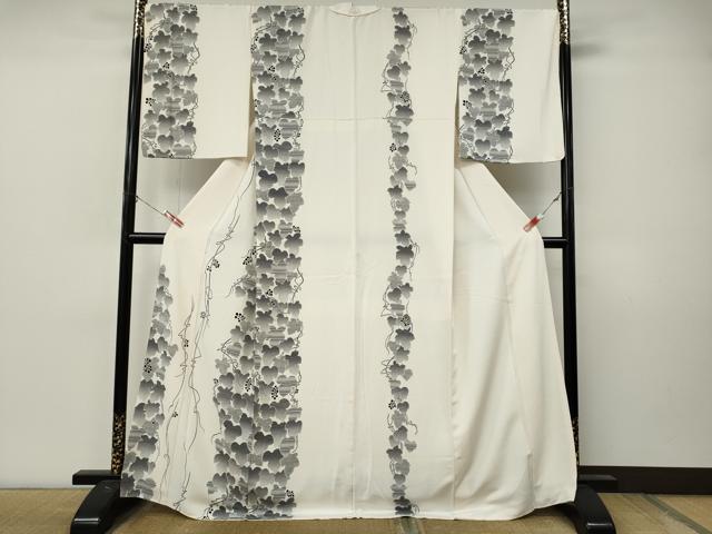 平和屋着物●訪問着　葡萄蔦の葉間道　正絹　逸品　CABM9351ut