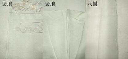 平和屋着物●訪問着　総刺繍　エ霞草花文　正絹　逸品　未使用　CABM9356ut