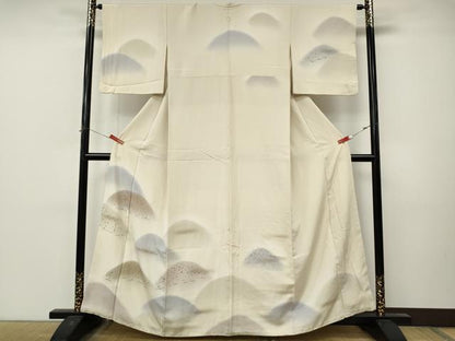 平和屋着物●訪問着　遠山文　暈し染め　金彩　正絹　逸品　CABM9361ut