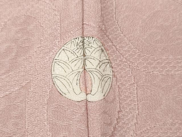 平和屋着物●上質な色無地　唐草地紋　虹色　正絹　逸品　CABM9368ut
