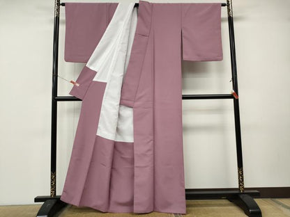 平和屋着物●色無地　菖蒲色　洗える着物　CABM9371ut