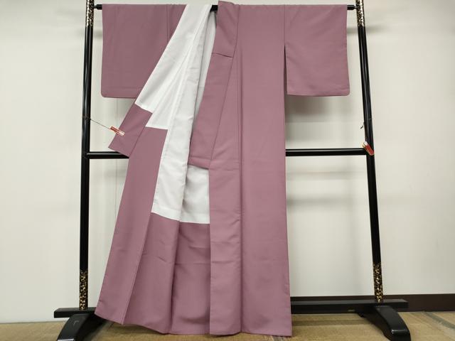平和屋着物●色無地　菖蒲色　洗える着物　CABM9371ut