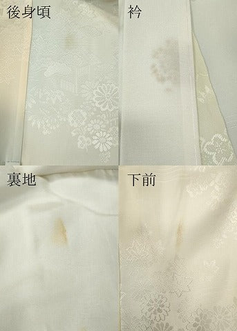 平和屋着物●長襦袢　袷　風景船花地紋　暈し染め　正絹　逸品　CABM9377ut