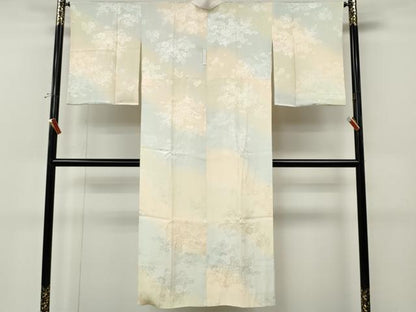 平和屋着物●長襦袢　袷　風景船花地紋　暈し染め　正絹　逸品　CABM9377ut