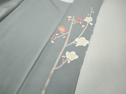 平和屋着物●訪問着　絵夢工房　友禅　花鳥文　正絹　逸品　未使用　CABM9378ut