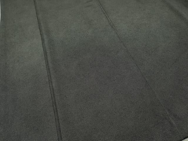平和屋着物●江戸小紋　鮫小紋柄　黒地　正絹　逸品　CABM9398ut