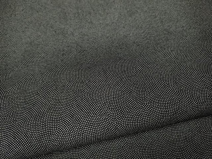 平和屋着物●江戸小紋　鮫小紋柄　黒地　正絹　逸品　CABM9398ut