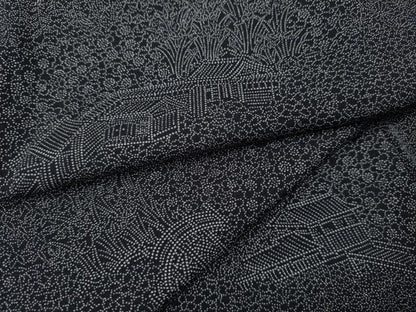 平和屋着物●江戸小紋　風景草花文　正絹　逸品　CABM9399ut