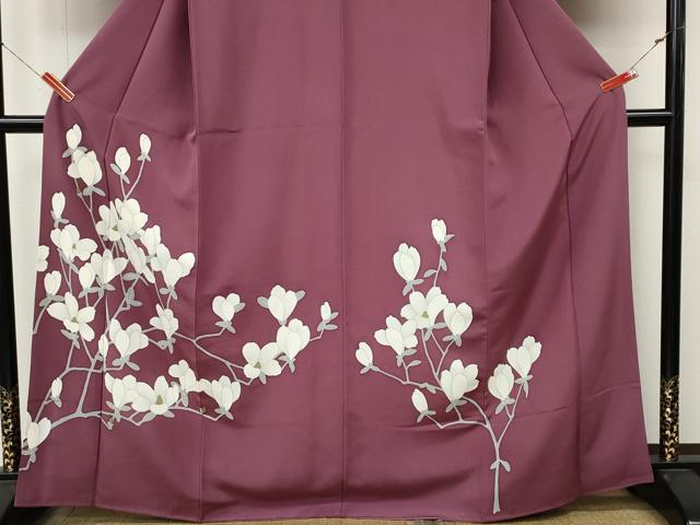 平和屋着物●訪問着　枝花文　正絹　逸品　CABM9406ut
